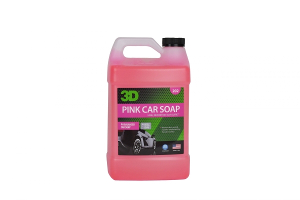Bottle of Pink Car Soap
