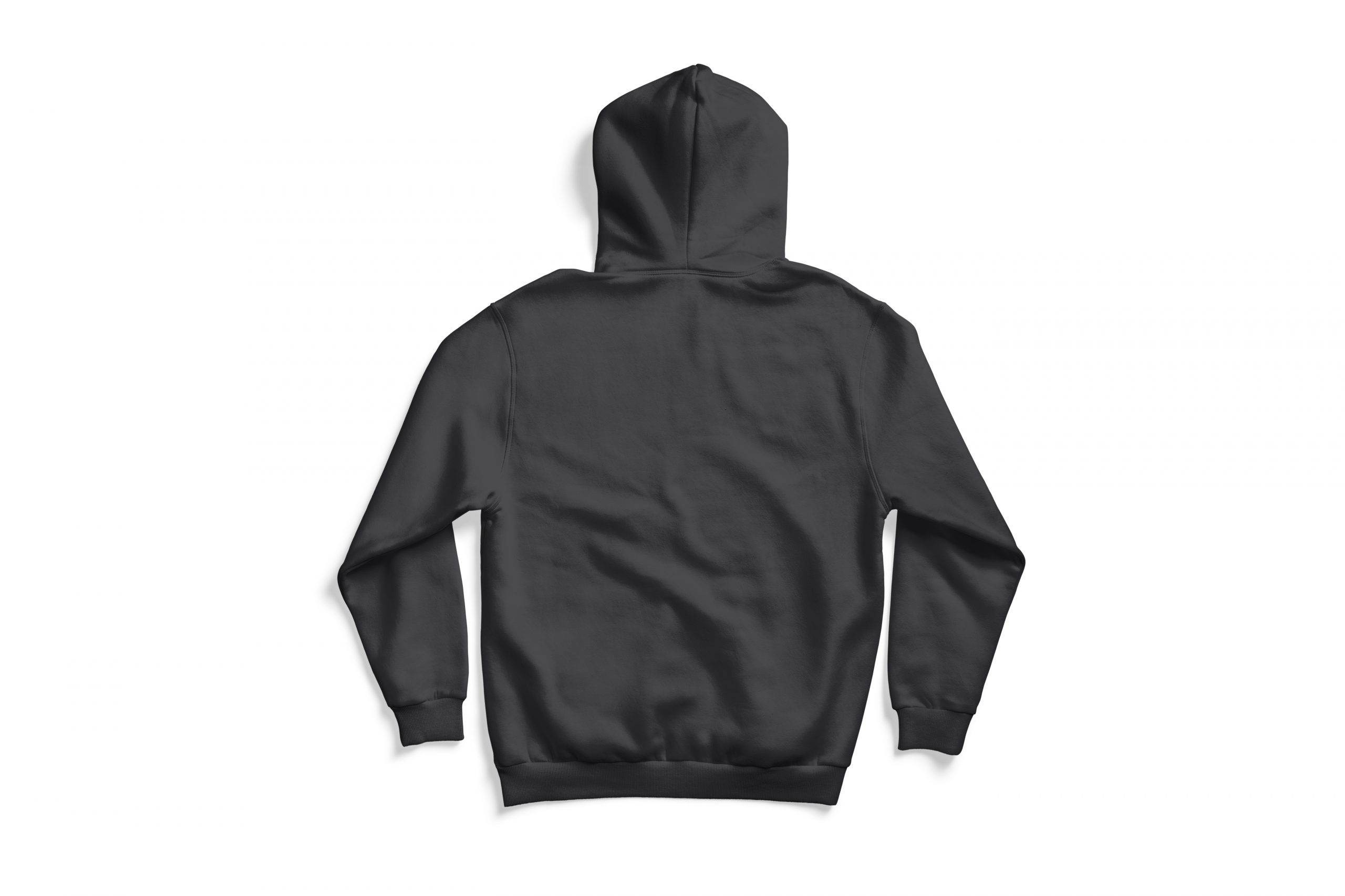 Back of gray hoodie