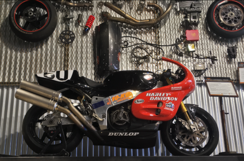 1994 Harley-Davidson VR1000 at the Throttlestop Museum in Elkhart Lake, Wisconsin