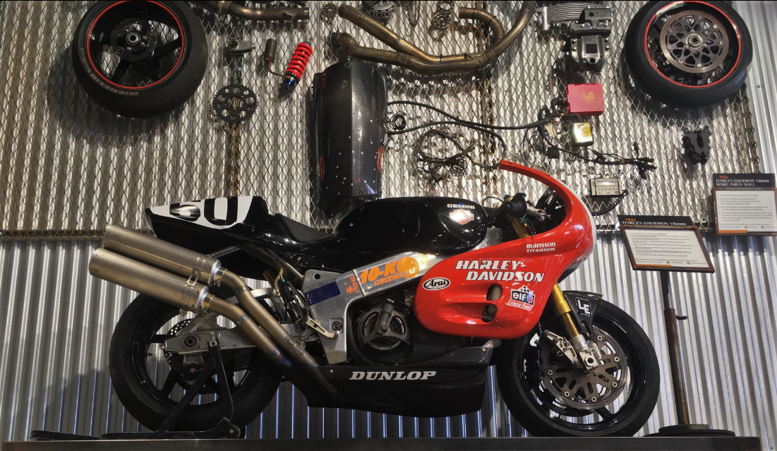 1994 Harley-Davidson VR1000 at the Throttlestop Museum in Elkhart Lake, Wisconsin